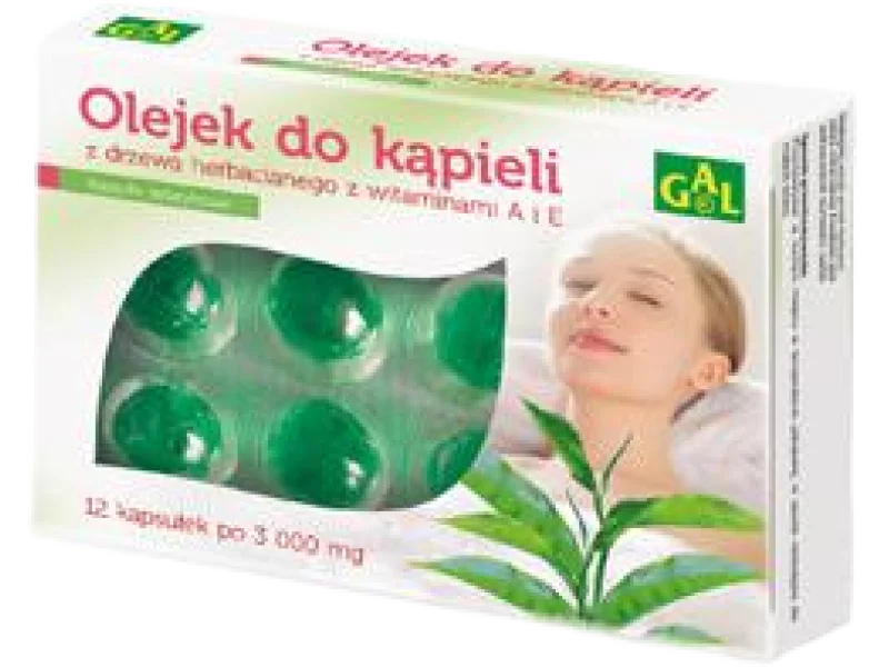 GAL Olejek do kąpieli z drzewa herbacianego z witaminami A i E, kapsułki miękkie