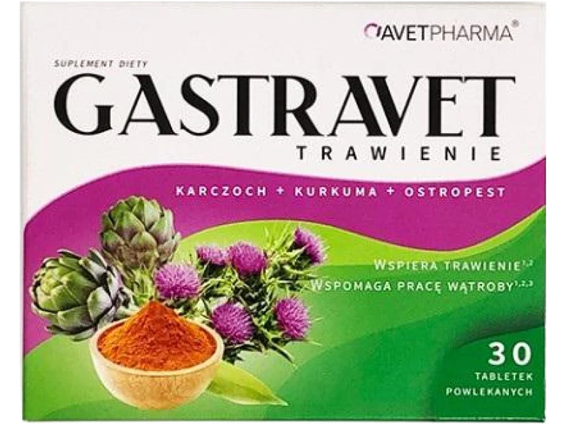 Gastravet Trawienie, tabletki powlekane