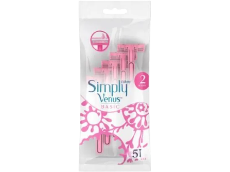 Gillette Simply Venus 2 Basic Jednorazowe maszynki do golenia dla kobiet, sprzęt medyczny
