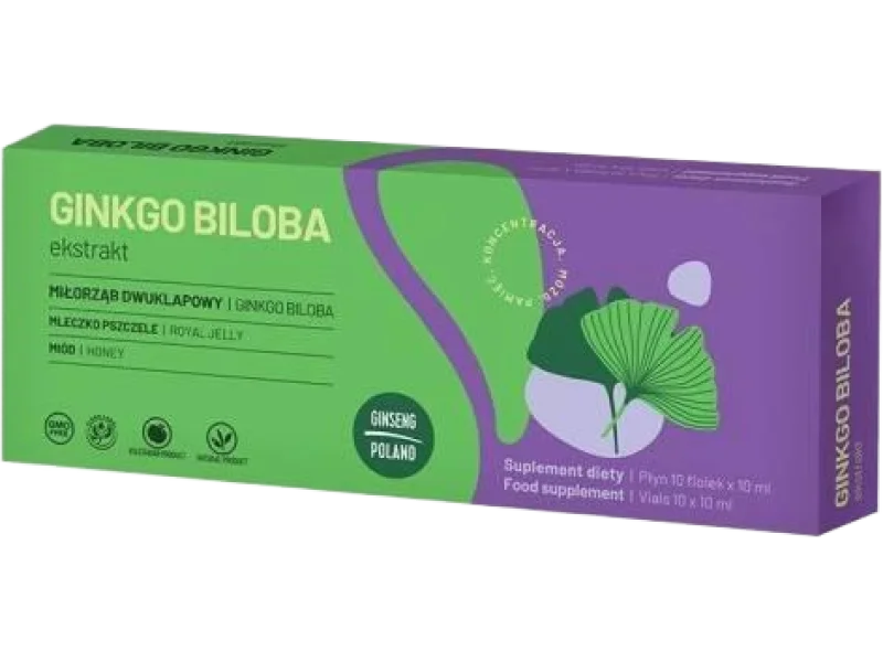 GINSENG POLAND Ginkgo Biloba ekstrakt, płyn