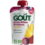 Good Gout Baby BIO Gruszka Williamsa z burakiem, saszetki