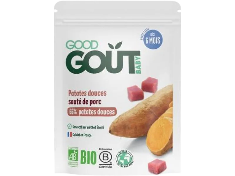 Good Gout BIO Bataty z pieczonym mięsem wieprzowym, saszetki