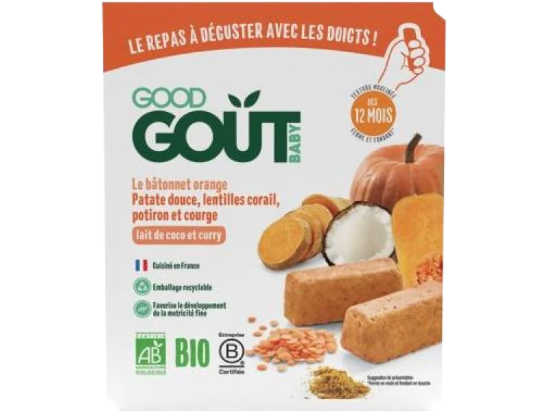 Good Gout BIO BLW Paluszki z czerwonej soczewicy i dyni