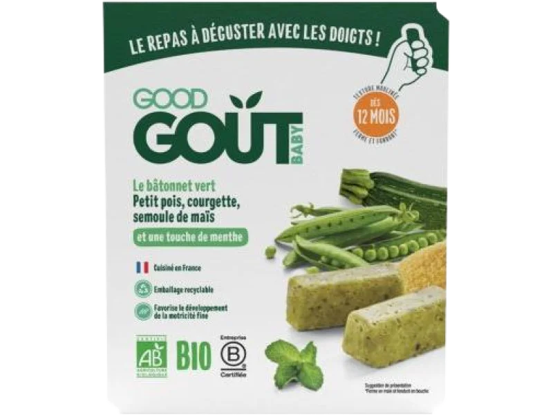Good Gout BIO BLW Paluszki z groszku i cukinii