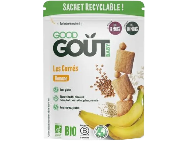 Good Gout BIO Kosteczki bananowe, kostki