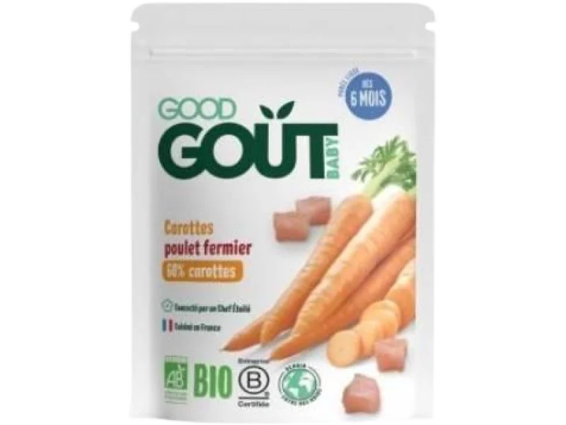 Good Gout BIO Marchew z ekologicznym kurczakiem, saszetki