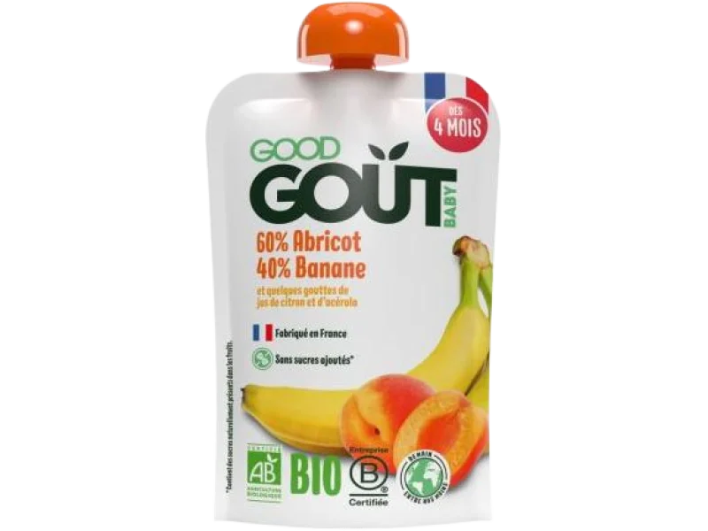 Good Gout BIO morela z bananem, mus