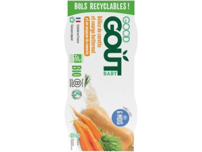 Good Gout BIO Puree z dyni piżmowej i marchewki