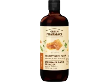 GREEN PHARMACY Kremowa pianka do kąpieli Miód manuka i Oliwa z oliwek