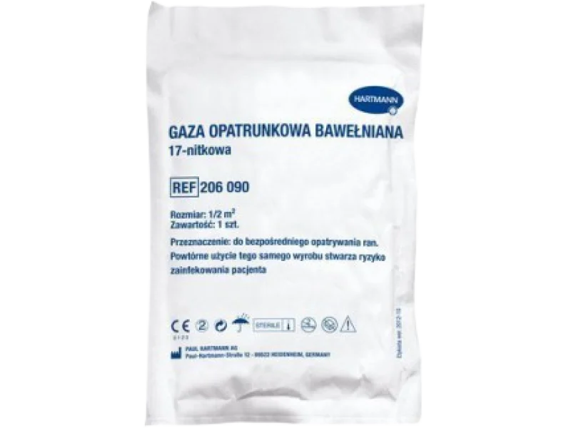 Hartmann Gaza opatrunkowa bawełniana jałowa 17-nitkowa