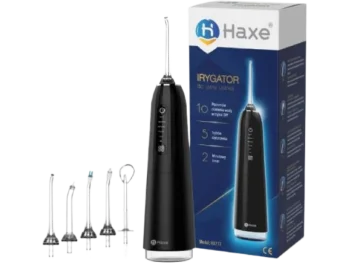 Zdjęcie produktu HAXE Bezprzewodowy irygator do zębów HX717 czarny, irygator/nebulizator