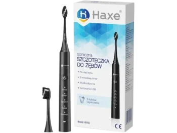 Zdjęcie produktu HAXE Szczoteczka soniczna do zębów czarna HX702, sprzęt medyczny