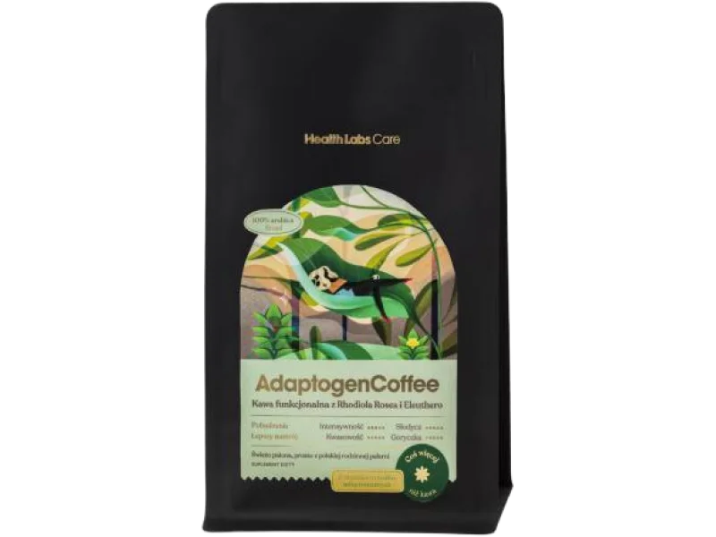 Health Labs AdaptogenCoffee Kawa funkcjonalna z Rhodiola rosea i Eleuthero, proszek