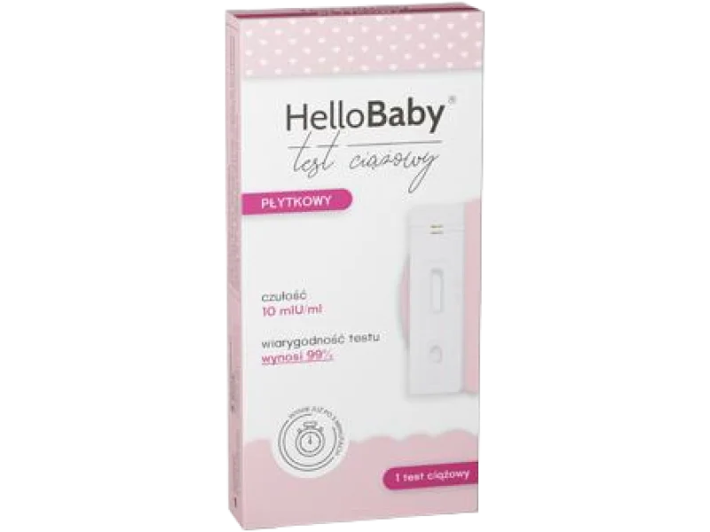 HELLOBABY test ciążowy płytkowy, test diagnostyczny