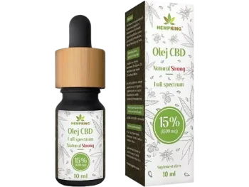 Zdjęcie produktu HEMP KING Natural Strong 15% CBD Olej konopny, krople