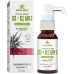 HEMPKING Naturalne Witaminy D3 + K2 MK7 w oleju konopnym, krople