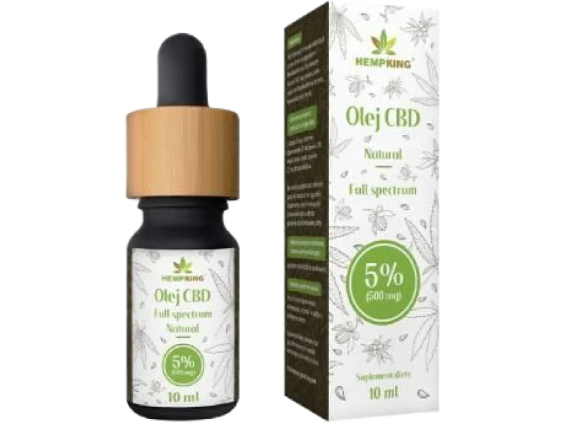 HEMPKING Olej konopny CBD 5% Full Spectrum Natural, 5%