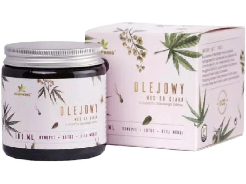 HEMPKING Olejowy mus konopny do ciała o zapachu różowego lotosu