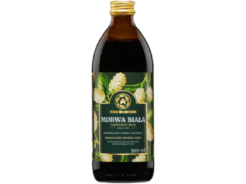 Herbal Monasterium Sok z morwy białej z witaminą C, płyn