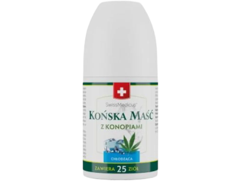 HERBAMEDICUS Roll-on Końska maść z konopiami chłodząca