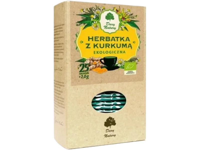 Herbata z kurkumą EKO DARY NATURY, saszetki