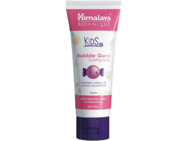 HIMALAYA Botanique Botaniczna pasta do zębów dla dzieci BUBBLE GUM, pasta do jamy ustnej