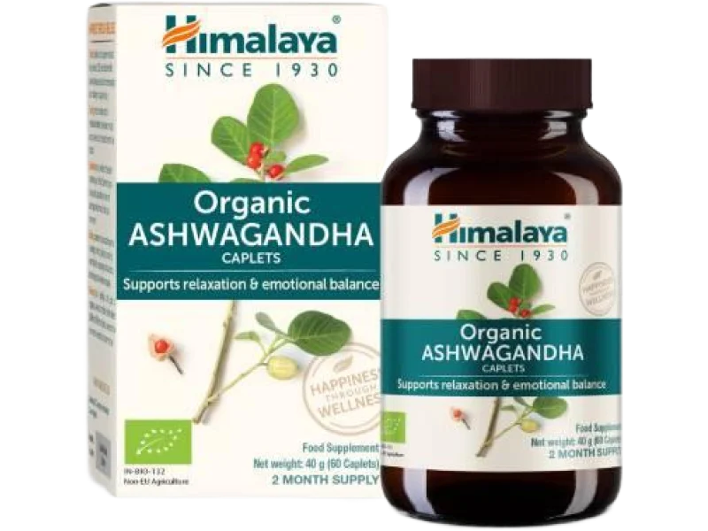 Himalaya Organic Ashwagandha, tabletki