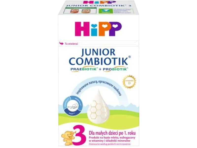 HiPP Junior Combiotik 3 Produkt na bazie mleka dla małych dzieci po 1. roku, proszek