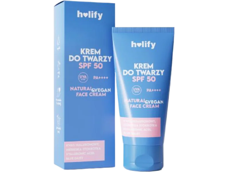 HOLIFY krem hialuronowy do twarzy SPF 50