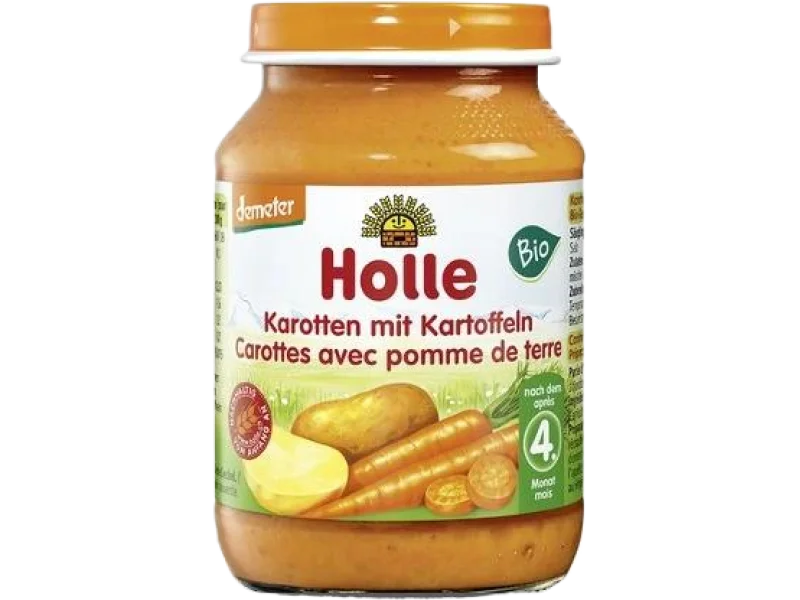 HOLLE Bio Danie dla niemowląt Marchewka i ziemniak, obiadek