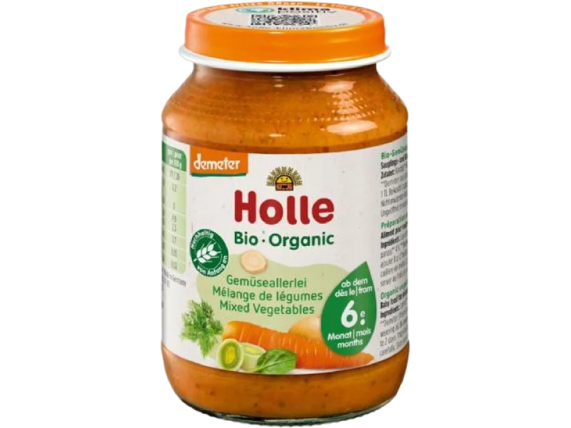 HOLLE Bio Danie dla niemowląt Mix Warzywny Puree