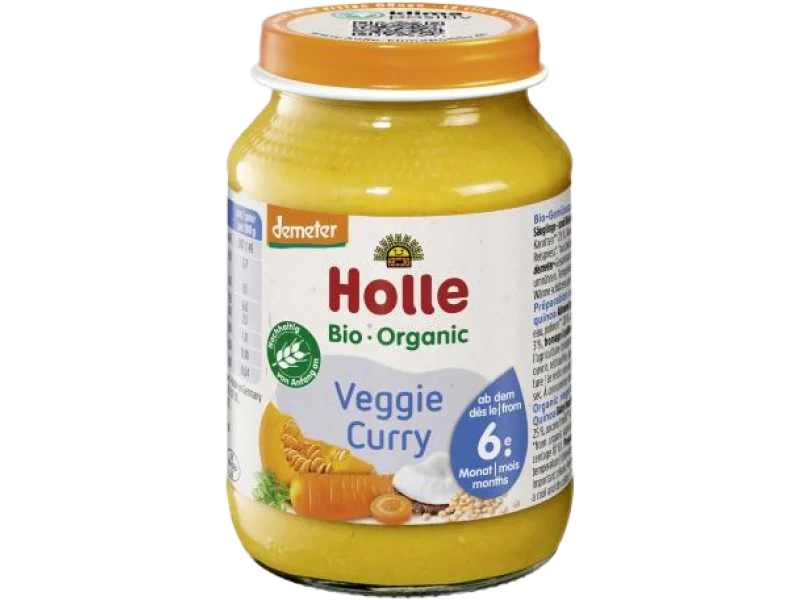 HOLLE Bio Danie dla niemowląt Wegetariańskie curry