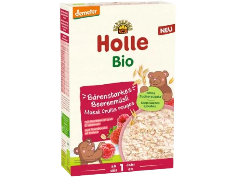 HOLLE Bio Kaszka Musli Malina Truskawka, proszek