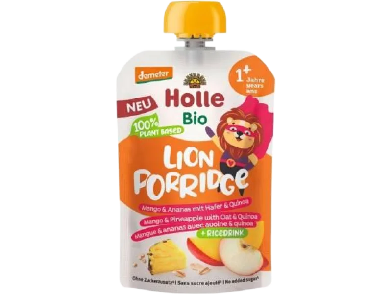 HOLLE BIO Mus owocowy na bazie napoju ryżowego Mango i ananas