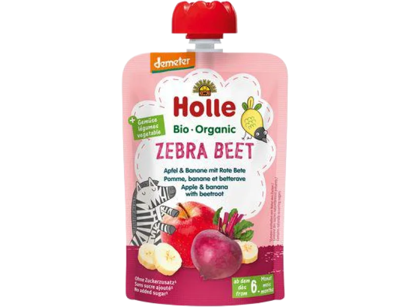 HOLLE Bio Organic Mus owocowo-warzywny jabłko, banan i burak