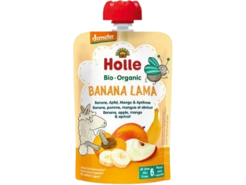 HOLLE Bio Organic Mus owocowy banan, jabłko, mango i morela