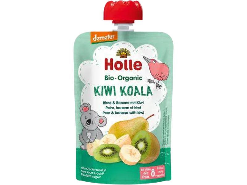 HOLLE Bio Organic Mus owocowy gruszka, banan i kiwi