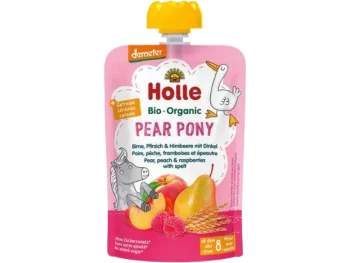 Zdjęcie produktu HOLLE Bio Organic Mus owocowy gruszka, brzoskwinia i malina z orkiszem