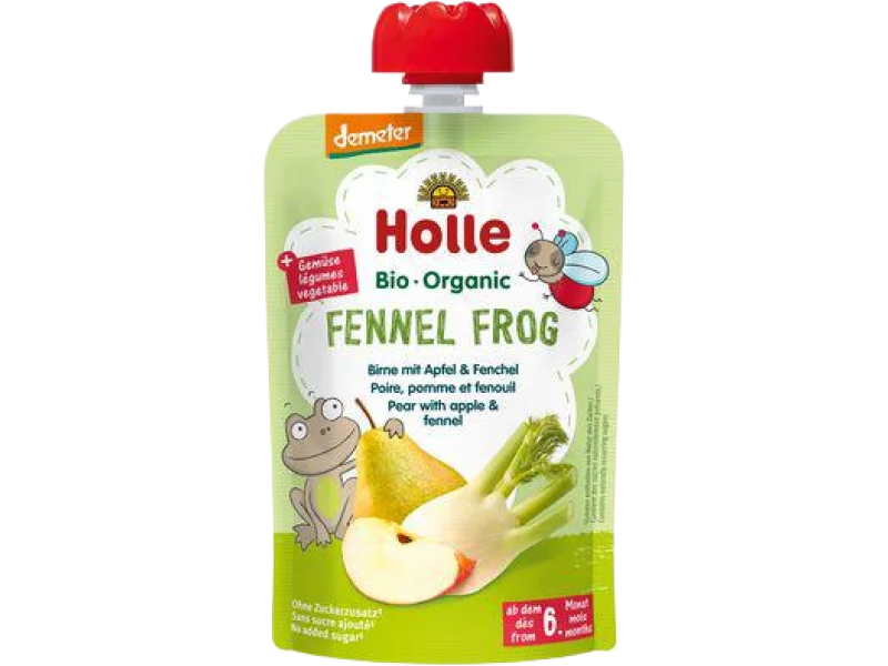 HOLLE Bio Organic Mus owocowy gruszka, jabłko i koper włoski