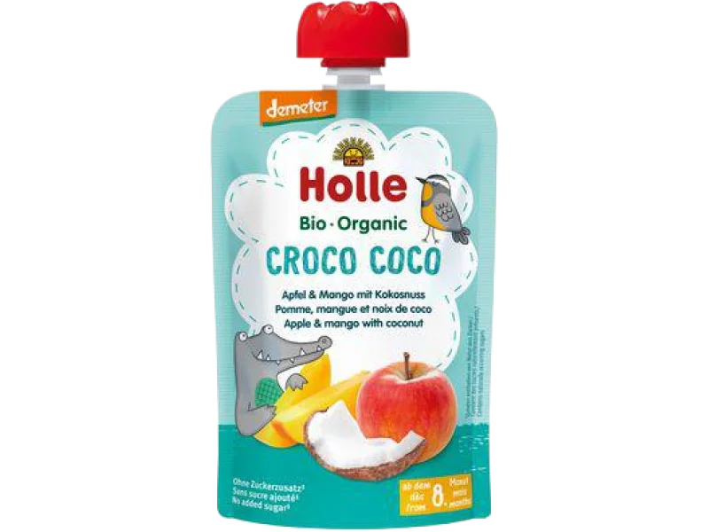 HOLLE Bio Organic Mus owocowy jabłko, mango i kokos
