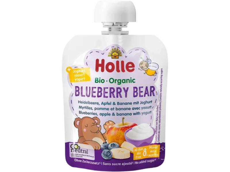 HOLLE Bio Organic Mus owocowy z jogurtem jagoda