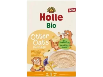 Zdjęcie produktu HOLLE BIO Otter Oats Kaszka z jabłkiem, bananem i śliwkami 12m+, proszek