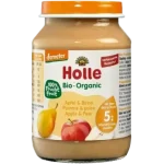 HOLLE Demeter Bio Jabłko – Gruszka 5m+, mus