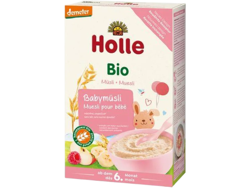 HOLLE Kaszka musli z owocami bezmleczna Bio, proszek