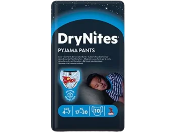 Zdjęcie produktu HUGGIES DRYNITES BOYS 4-7 LAT (17-30kg), pieluchomajtki