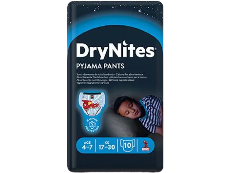 HUGGIES DRYNITES BOYS 4-7 LAT (17-30kg), pieluchomajtki