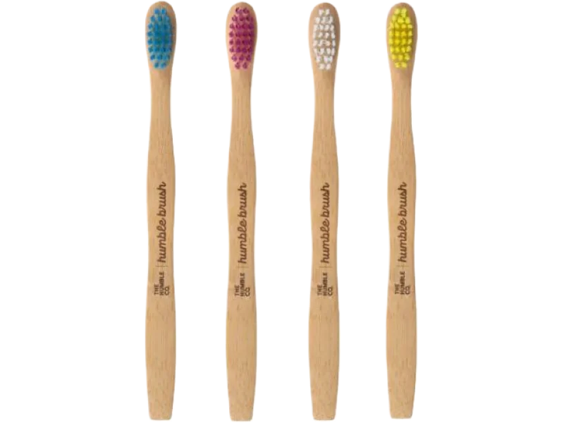 HUMBLE BRUSH Kids Bambusowa szczoteczka do zębów dla dzieci MIX, sprzęt medyczny