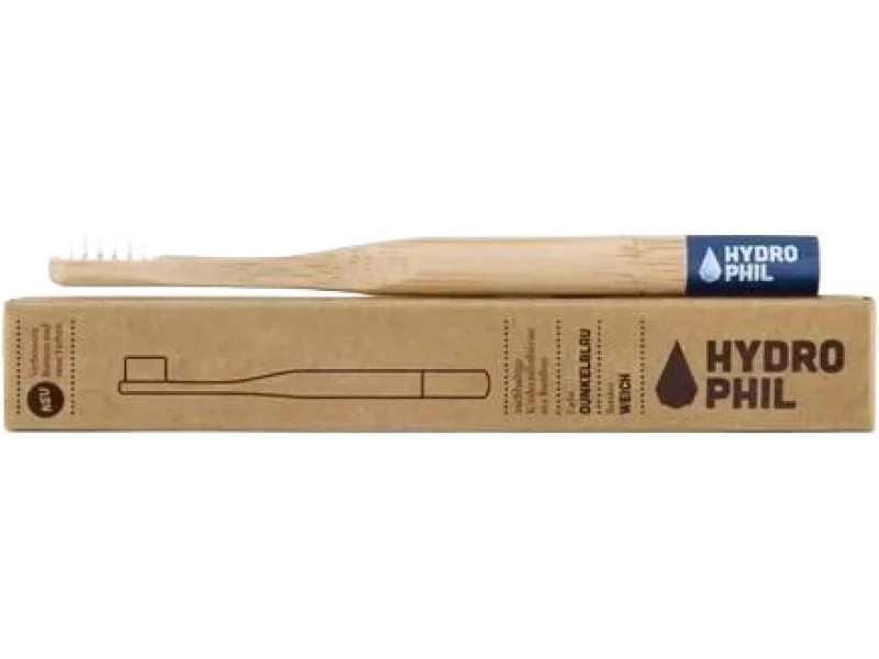 Hydrophil Wegańska szczoteczka do zębów dla dzieci niebieska