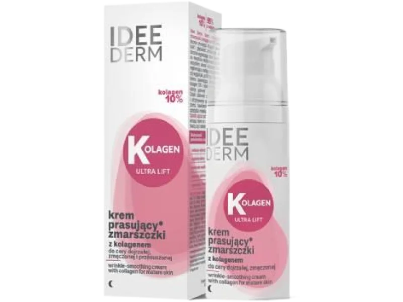 Idee Derm Krem prasujący zmarszczki z kolagenem 10% do cery dojrzałej