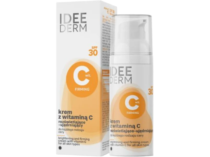 IDEE DERM Rozświetlająco-ujędrniający krem z witaminą C SPF 30